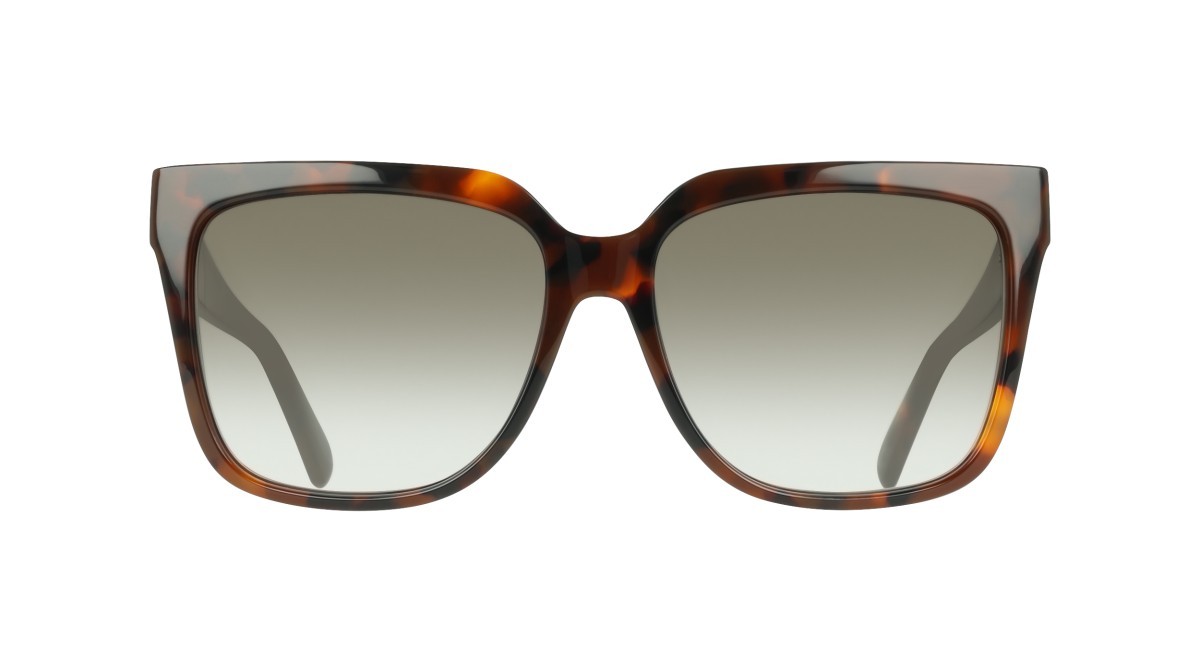 Sunglasses Salvatore Ferragamo SF2109S (240) color tortoise shape rectangle lenses gradient khaki