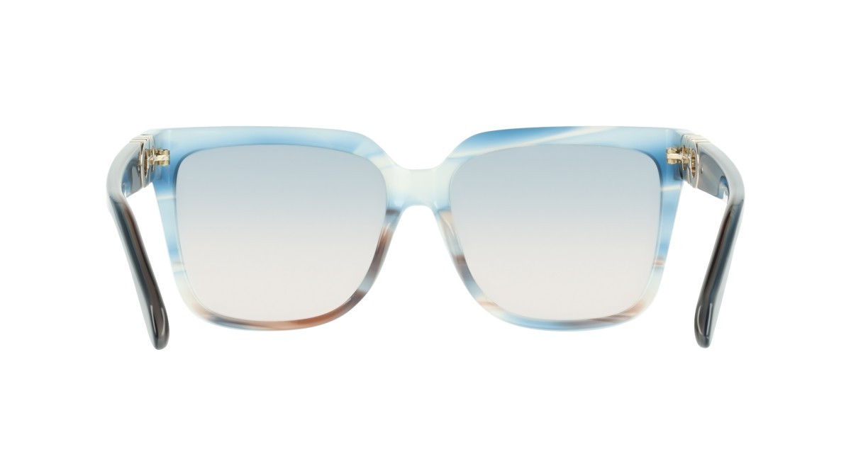 Sunglasses Salvatore Ferragamo SF2109S (314) color striped sand blue shape rectangle lenses gradient avio rose