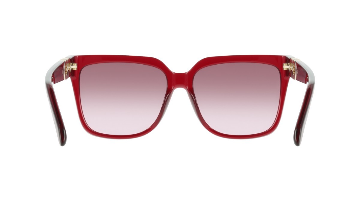Sunglasses Salvatore Ferragamo SF2109S (655) color transparent wine shape rectangle lenses gradient burgundy