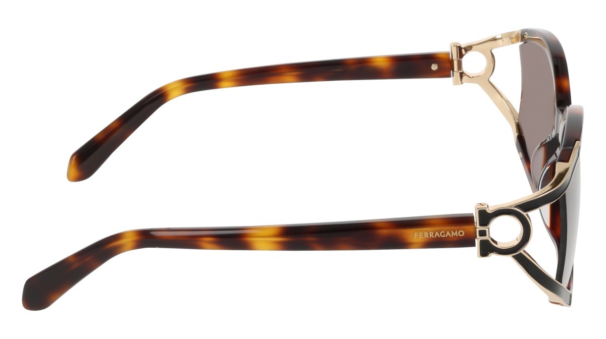 Sunglasses Salvatore Ferragamo SF2111S (240) color tortoise shape oval lenses solid brown