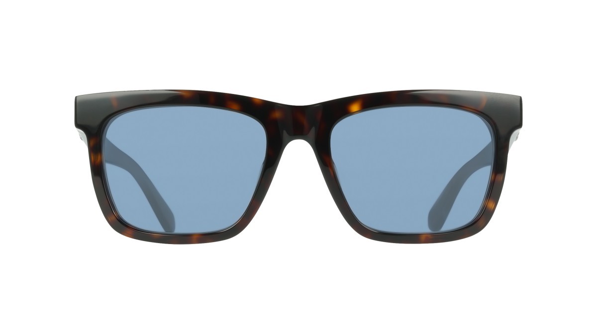 Sunglasses Salvatore Ferragamo SF2113S (242) color dark tortoise shape rectangle lenses solid blue