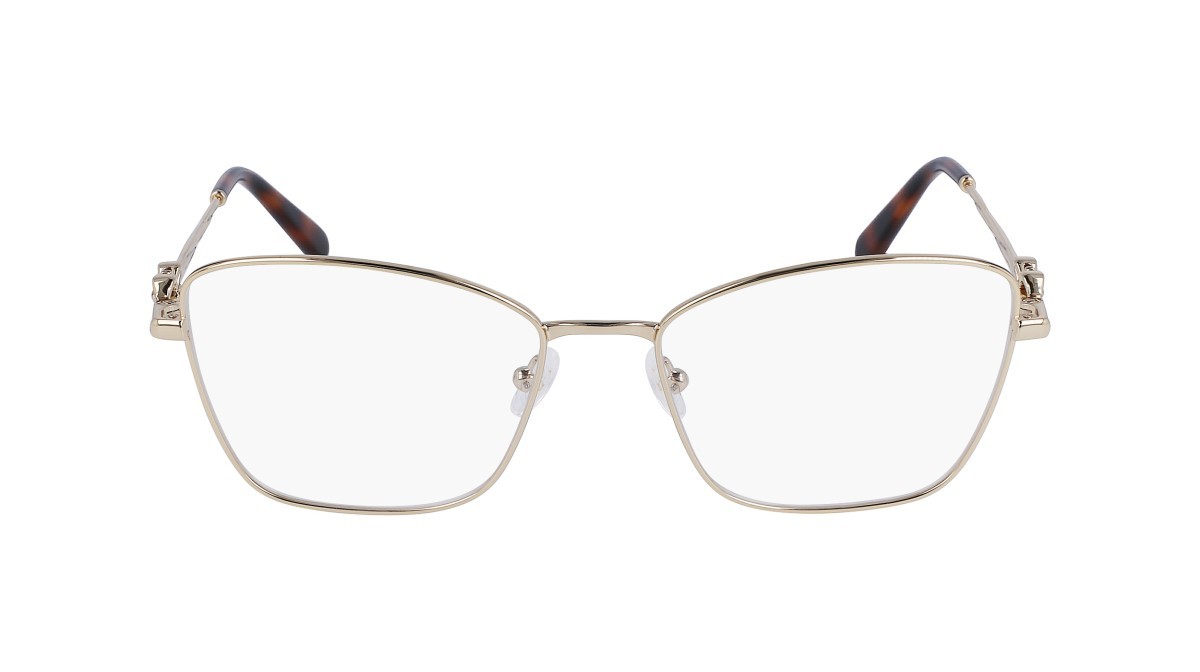 Brillen Salvatore Ferragamo SF2224 (710) farbe gold form rechteckig 