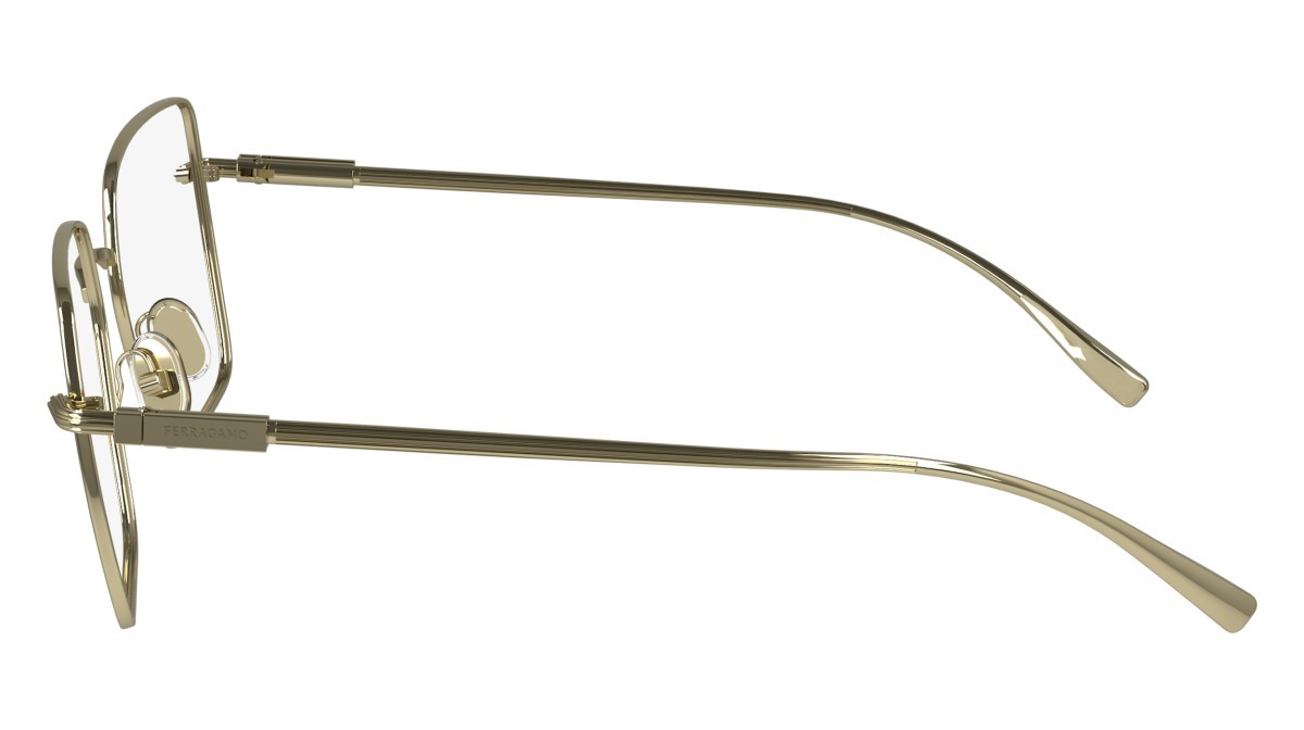 Brillen Salvatore Ferragamo SF2230 (710) farbe gold form rechteckig gläser demo