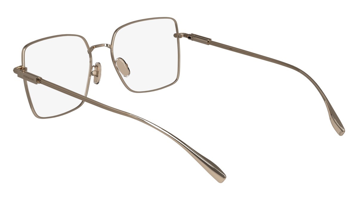 Brillen Salvatore Ferragamo SF2230 (770) farbe rose gold form rechteckig gläser demo
