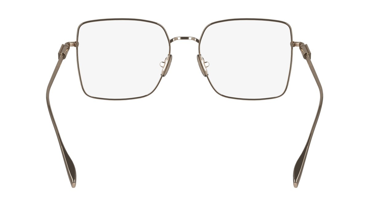 Brillen Salvatore Ferragamo SF2230 (770) farbe rose gold form rechteckig gläser demo