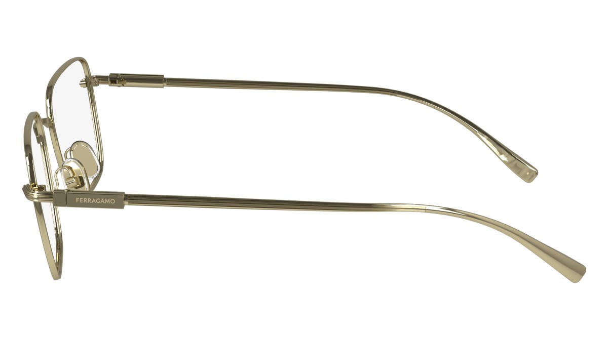 Brillen Salvatore Ferragamo SF2231 (710) farbe gold form rechteckig gläser demo