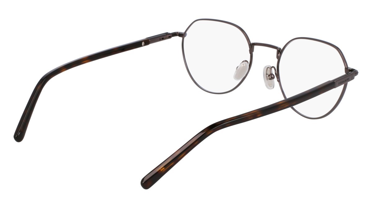 Eyeglasses Salvatore Ferragamo SF2233 (027) color dark ruthenium shape round lenses dark ruthenium