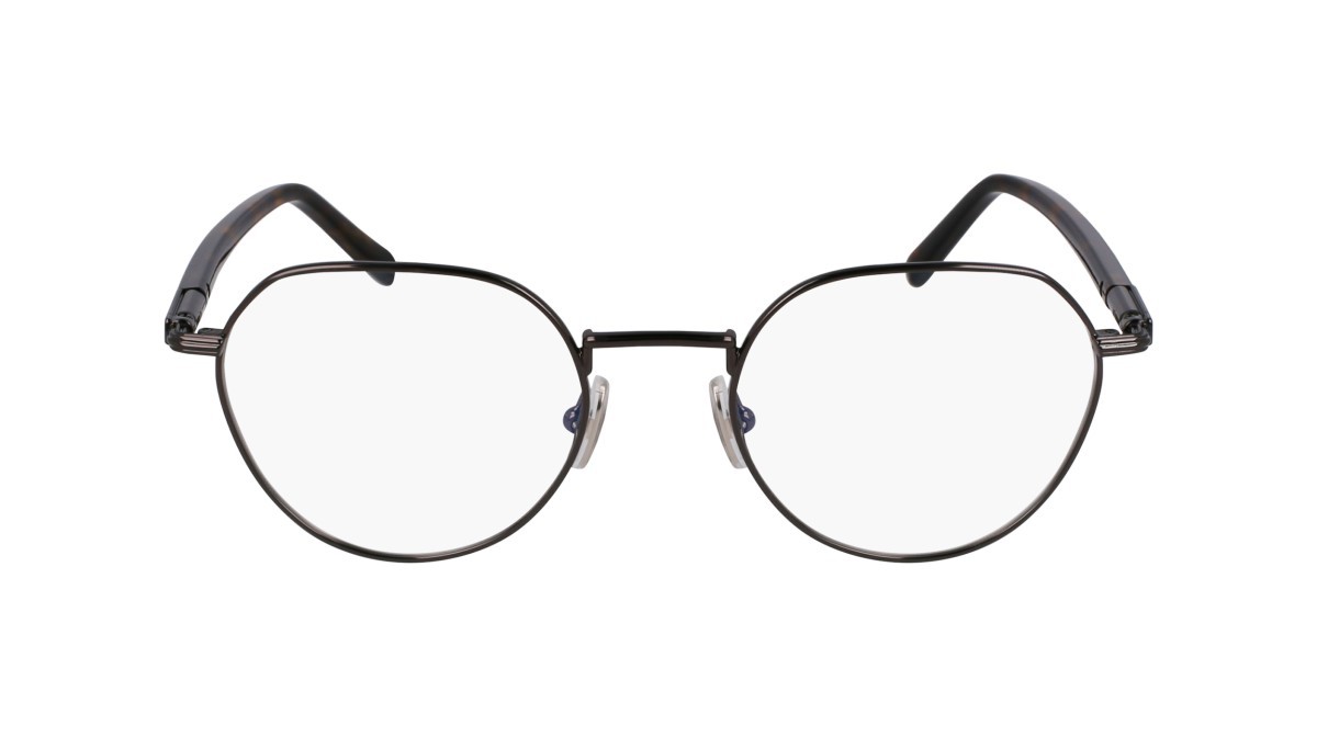 Eyeglasses Salvatore Ferragamo SF2233 (027) color dark ruthenium shape round lenses dark ruthenium