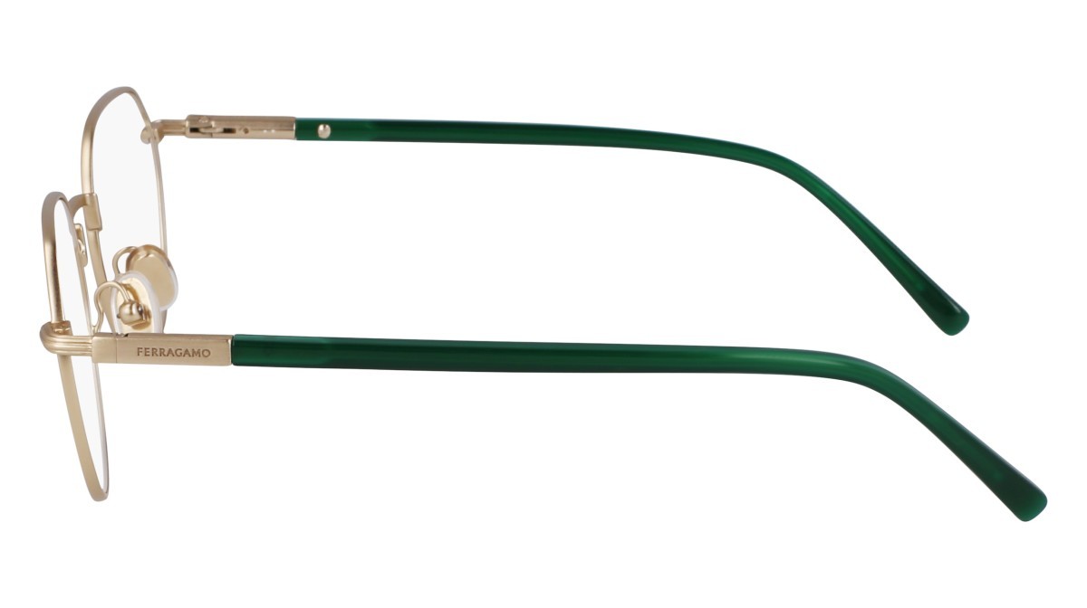 Eyeglasses Salvatore Ferragamo SF2233 (711) color antique gold shape round lenses gold