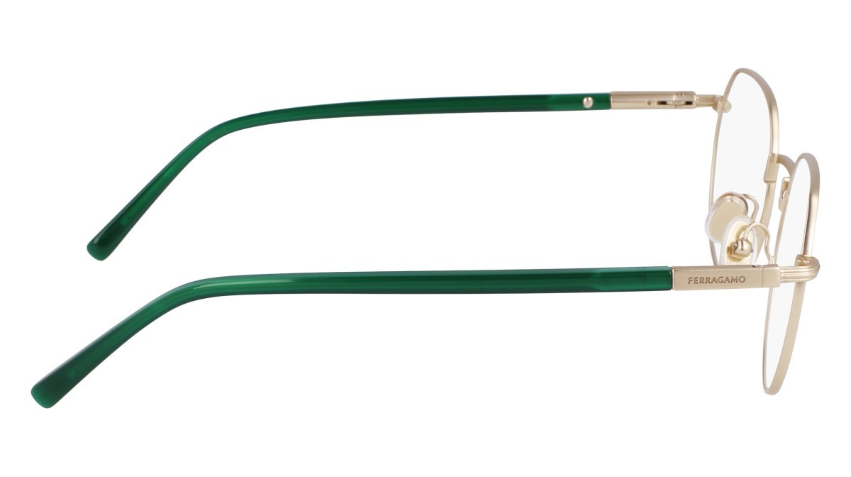 Eyeglasses Salvatore Ferragamo SF2233 (711) color antique gold shape round lenses gold