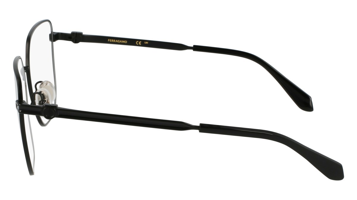 Eyeglasses Salvatore Ferragamo SF2234 (002) color matte black shape rectangle lenses color 1