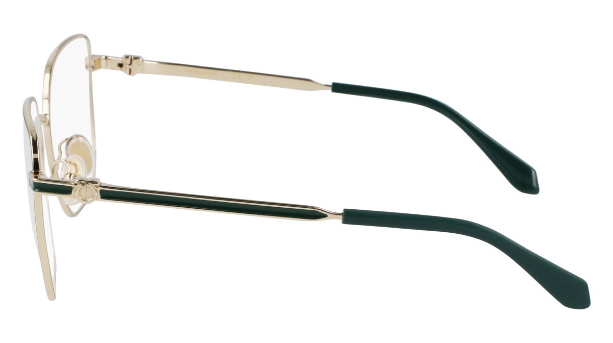 Eyeglasses Salvatore Ferragamo SF2234 (710) color gold shape rectangle lenses color 3