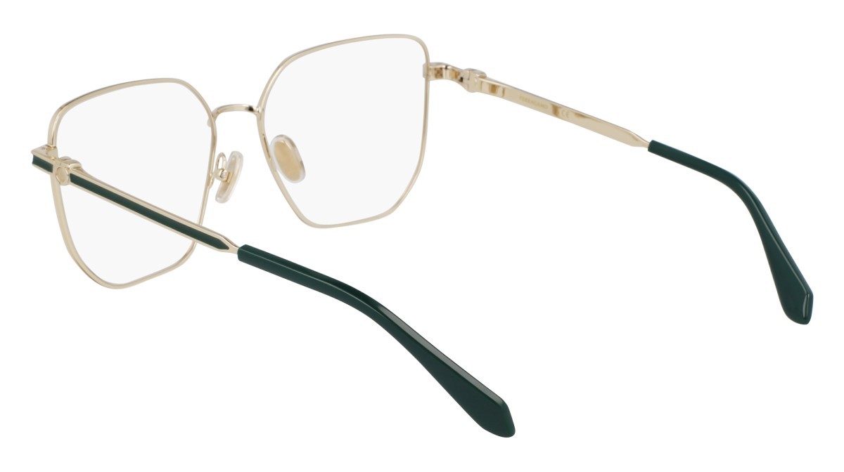 Eyeglasses Salvatore Ferragamo SF2234 (710) color gold shape rectangle lenses color 3