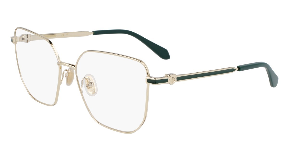 Eyeglasses Salvatore Ferragamo SF2234 (710) color gold shape rectangle lenses color 3
