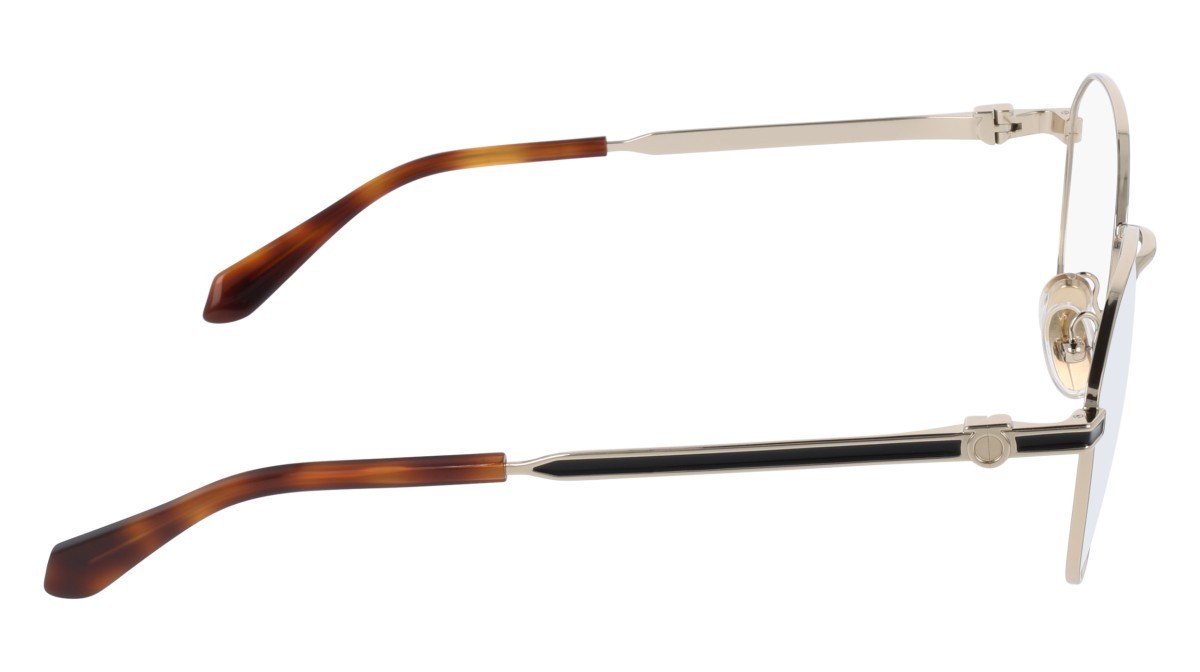 Eyeglasses Salvatore Ferragamo SF2236 (710) color gold shape pantos lenses colore - 1