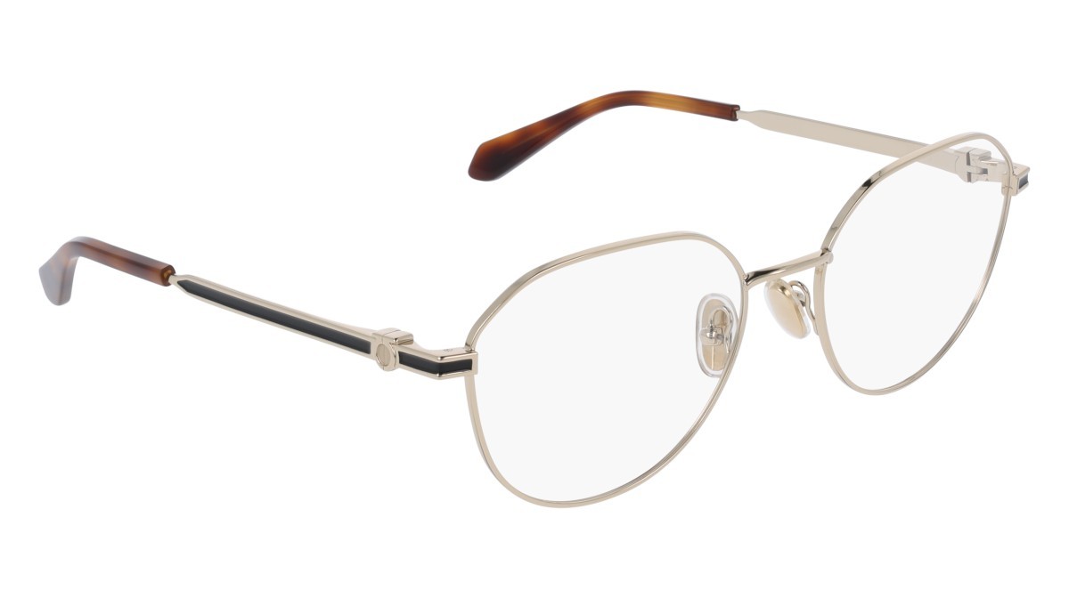 Eyeglasses Salvatore Ferragamo SF2236 (710) color gold shape pantos lenses colore - 1