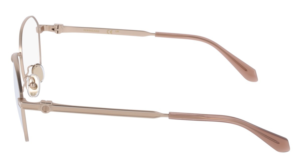 Eyeglasses Salvatore Ferragamo SF2236 (770) color matte rose gold shape pantos lenses colore - 2
