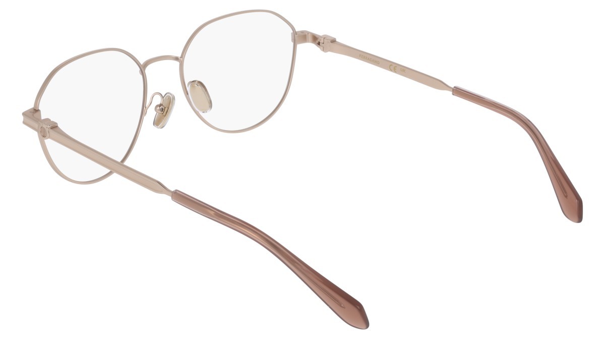 Eyeglasses Salvatore Ferragamo SF2236 (770) color matte rose gold shape pantos lenses colore - 2