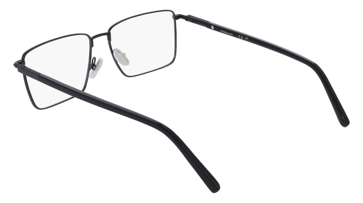 Eyeglasses Salvatore Ferragamo SF2237 (001) color black shape rectangle lenses colore - 1