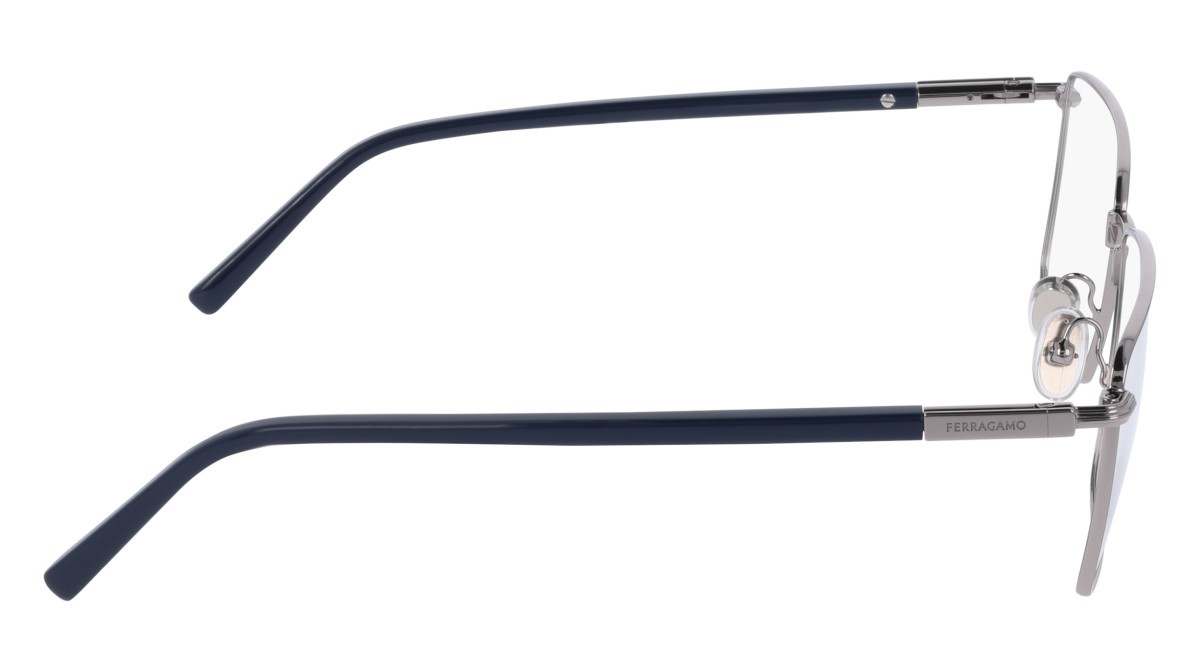 Eyeglasses Salvatore Ferragamo SF2237 (021) color light ruthenium shape rectangle lenses colore - 3