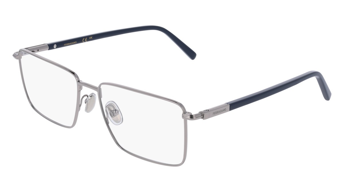 Eyeglasses Salvatore Ferragamo SF2237 (021) color light ruthenium shape rectangle lenses colore - 3