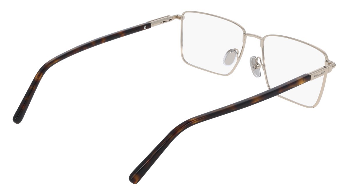 Eyeglasses Salvatore Ferragamo SF2237 (710) color gold shape rectangle lenses colore - 2