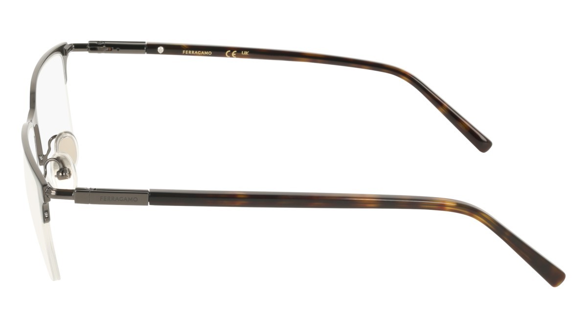 Eyeglasses Salvatore Ferragamo SF2238 (084) color black/dark ruthenium shape rectangle 