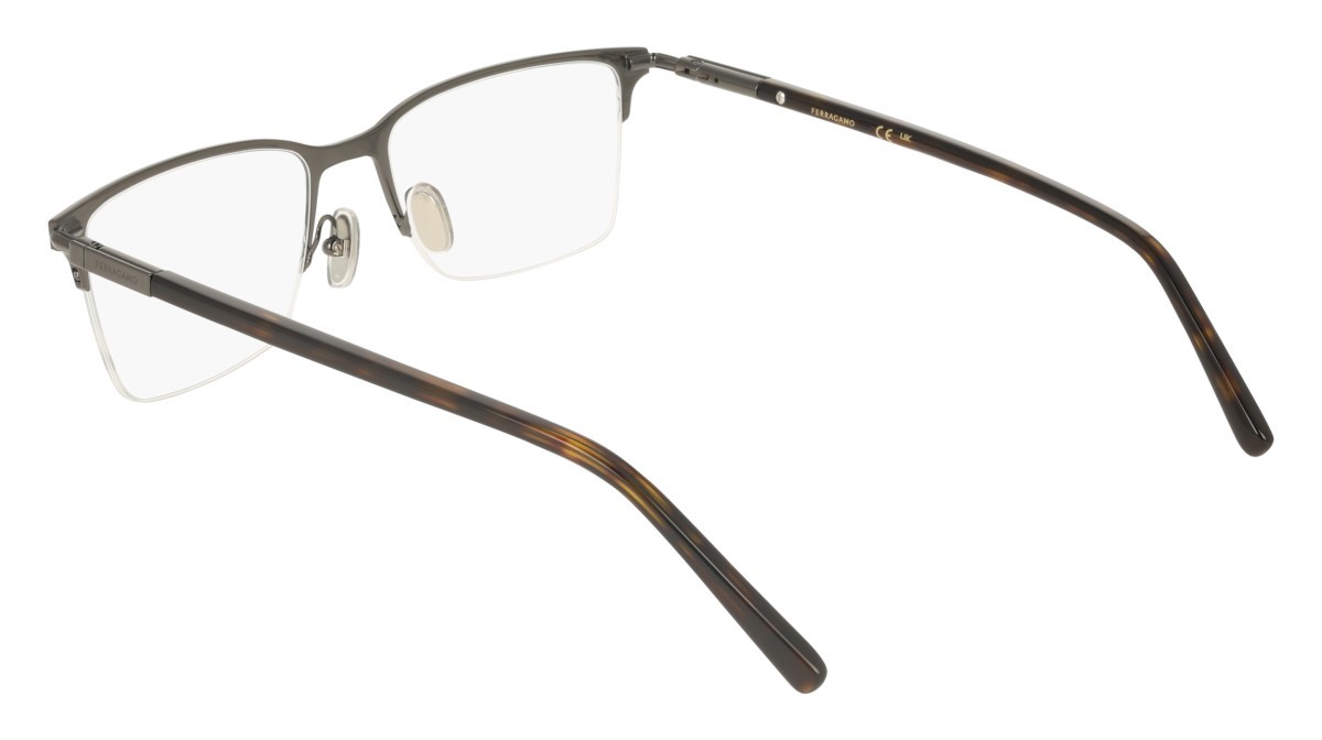 Eyeglasses Salvatore Ferragamo SF2238 (084) color black/dark ruthenium shape rectangle 