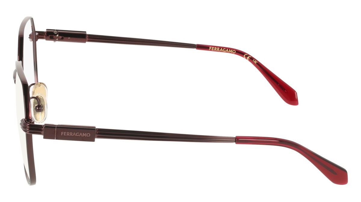 Eyeglasses Salvatore Ferragamo SF2239 (606) color wine shape square 