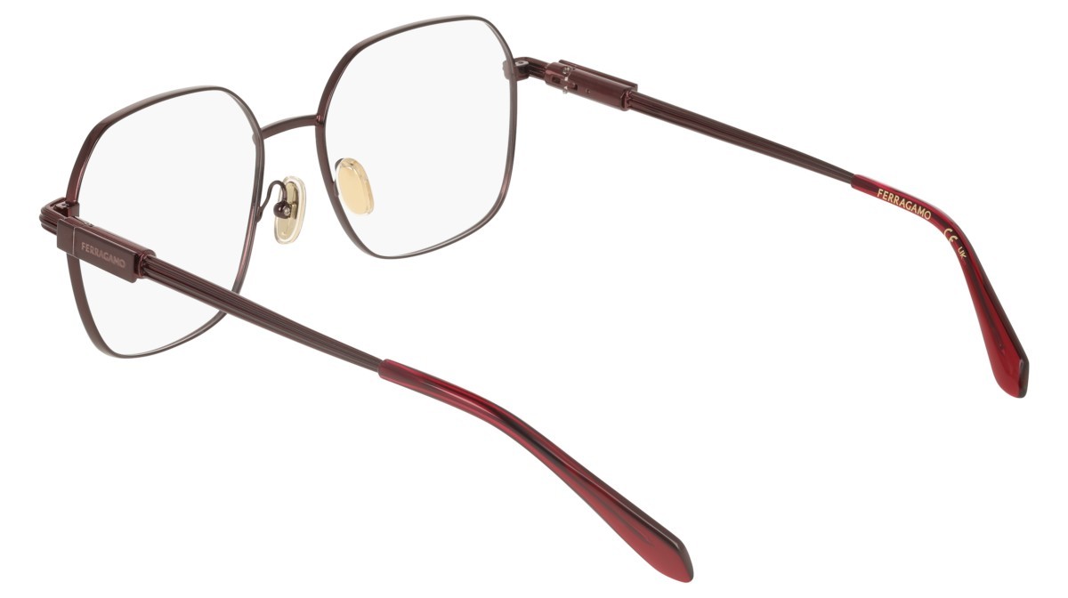 Eyeglasses Salvatore Ferragamo SF2239 (606) color wine shape square 