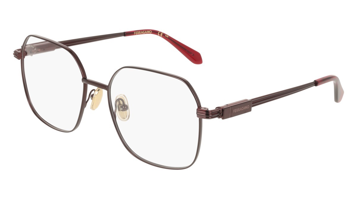 Eyeglasses Salvatore Ferragamo SF2239 (606) color wine shape square 