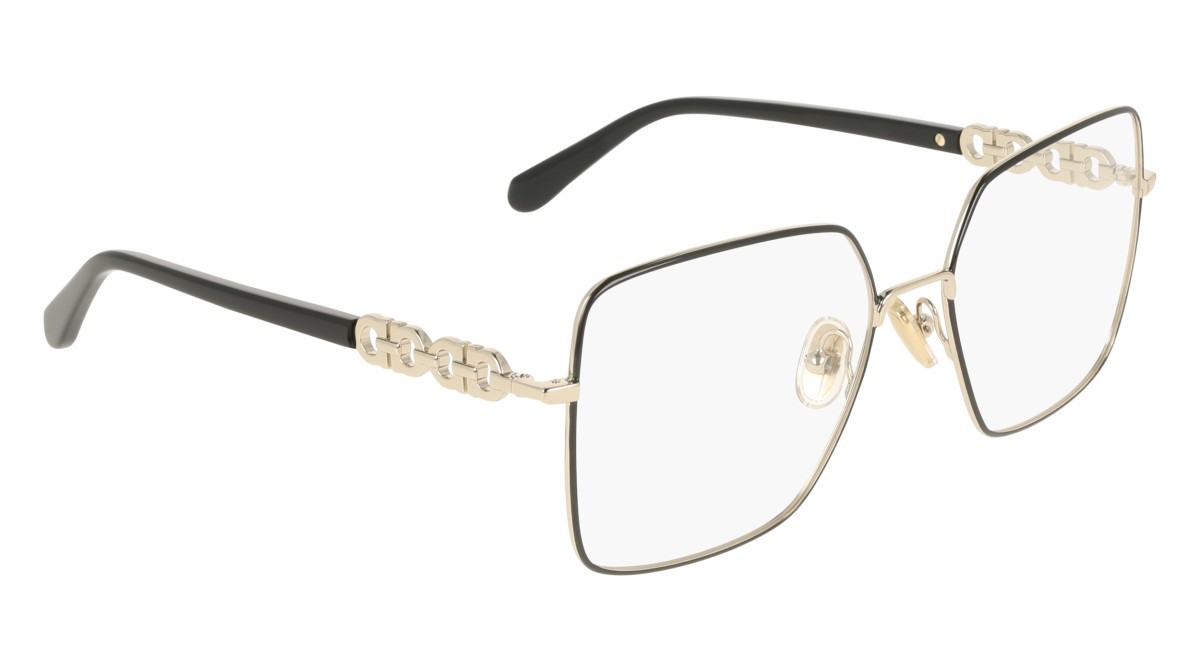 Eyeglasses Salvatore Ferragamo SF2241 (703) color gold/black shape rectangle 