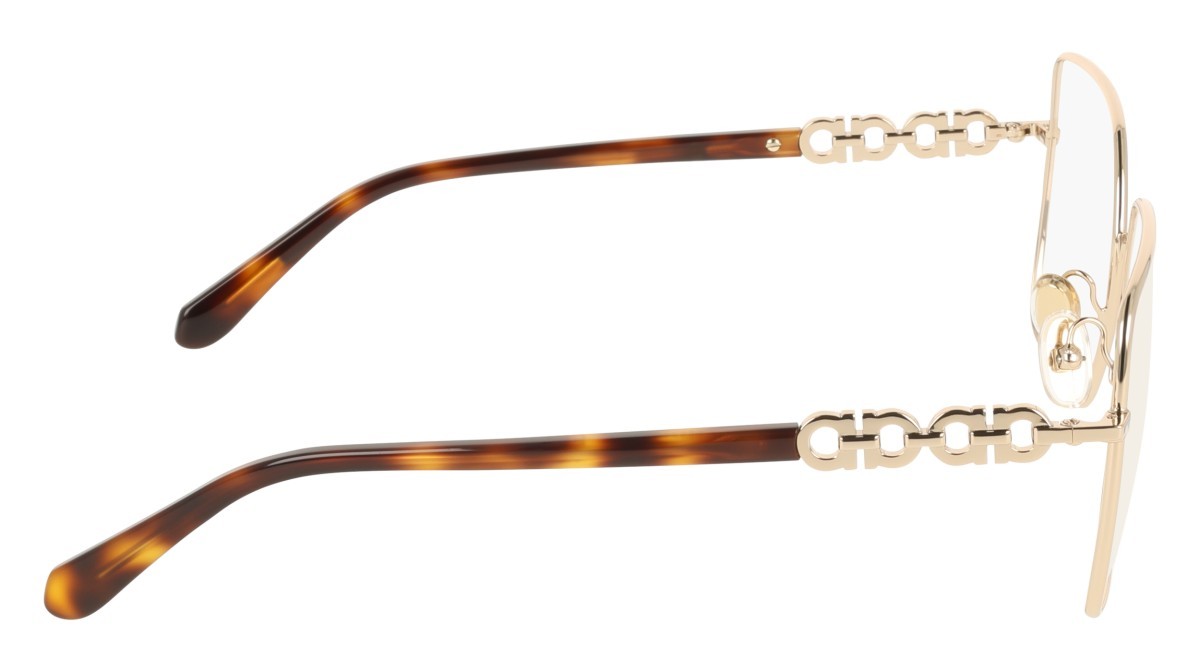 Eyeglasses Salvatore Ferragamo SF2241 (712) color yellow gold shape rectangle 