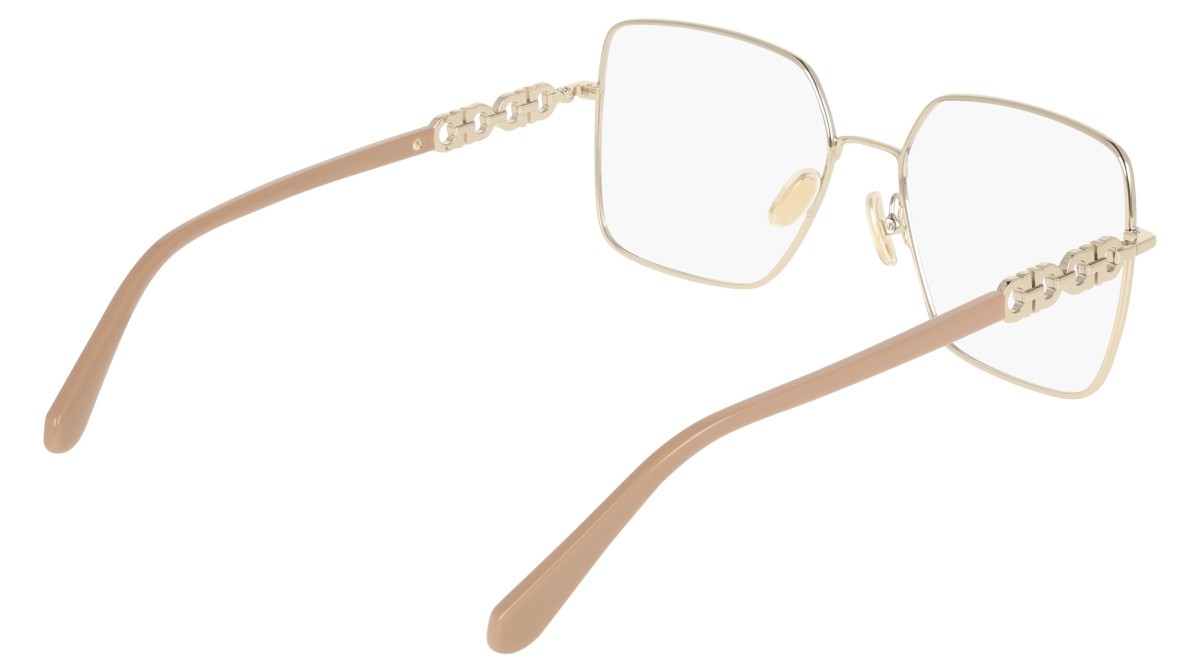 Eyeglasses Salvatore Ferragamo SF2241 (744) color gold/nude shape rectangular 