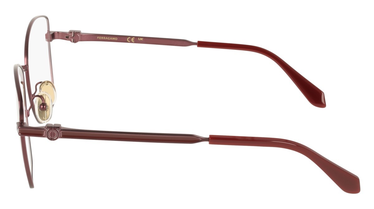 Eyeglasses Salvatore Ferragamo SF2242 (602) color matte burgundy shape rectangle 