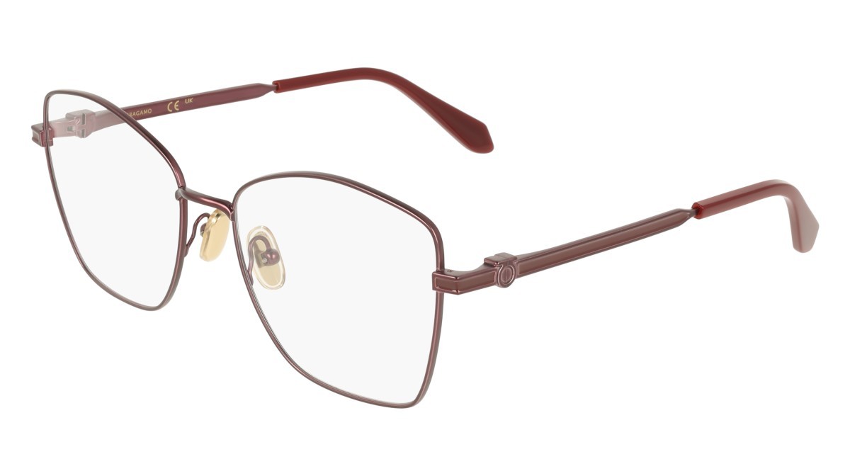 Eyeglasses Salvatore Ferragamo SF2242 (602) color matte burgundy shape rectangle 