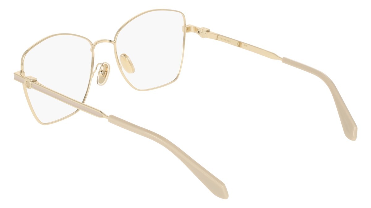Eyeglasses Salvatore Ferragamo SF2242 (710) color gold shape rectangle 