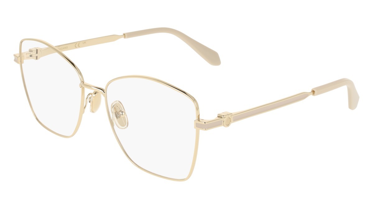 Eyeglasses Salvatore Ferragamo SF2242 (710) color gold shape rectangle 