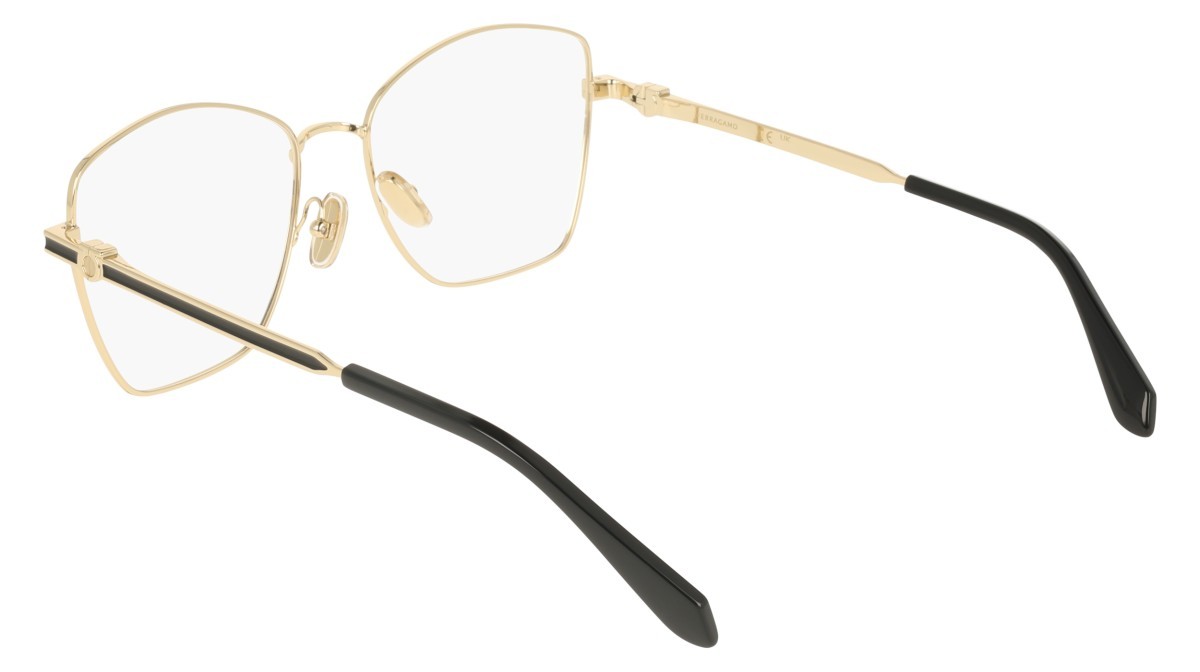 Eyeglasses Salvatore Ferragamo SF2242 (712) color yellow gold shape rectangle 
