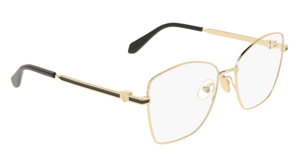 Eyeglasses Salvatore Ferragamo SF2242 (712) color yellow gold shape rectangle 