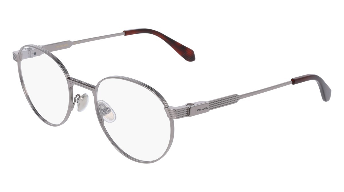 Eyeglasses Salvatore Ferragamo SF2596 (021) color light ruthenium shape pantos lenses colore - 1