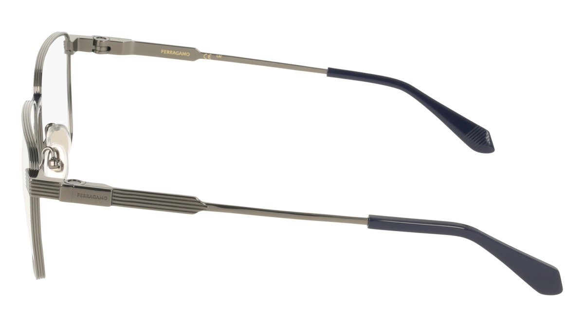 Eyeglasses Salvatore Ferragamo SF2601 (021) color light ruthenium shape rectangle 
