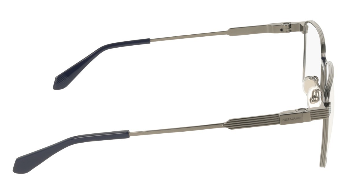Eyeglasses Salvatore Ferragamo SF2601 (021) color light ruthenium shape rectangle 