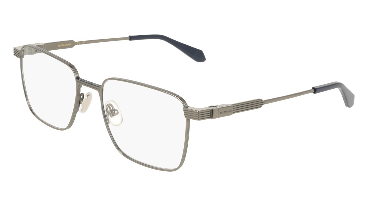 Eyeglasses Salvatore Ferragamo SF2601 (021) color light ruthenium shape rectangle 