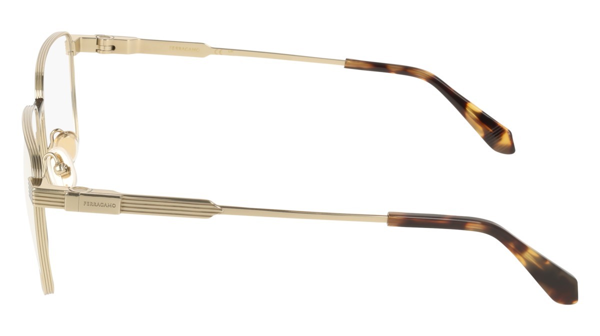 Eyeglasses Salvatore Ferragamo SF2601 (710) color gold shape rectangle 
