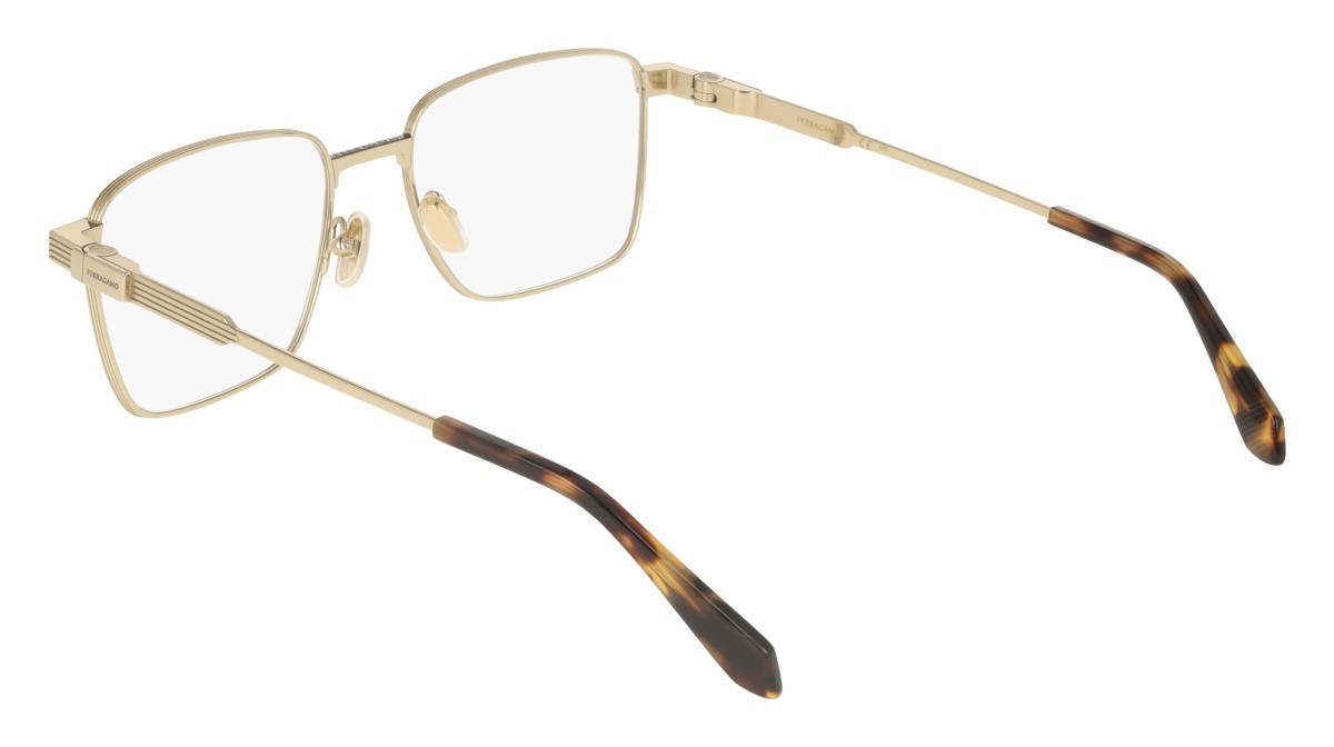 Eyeglasses Salvatore Ferragamo SF2601 (710) color gold shape rectangle 