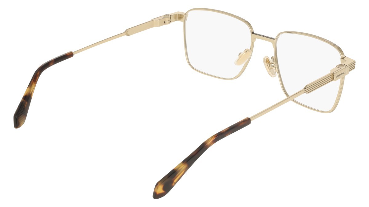 Eyeglasses Salvatore Ferragamo SF2601 (710) color gold shape rectangle 