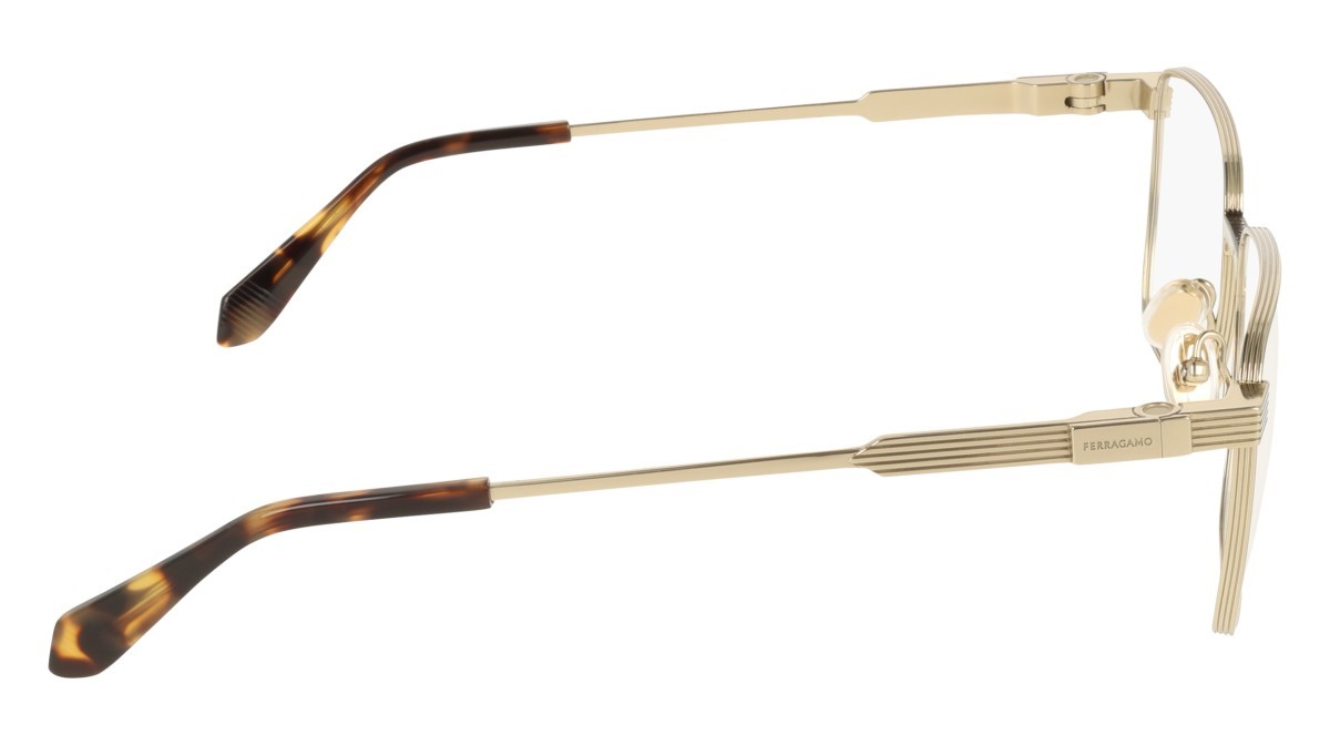 Eyeglasses Salvatore Ferragamo SF2601 (710) color gold shape rectangle 