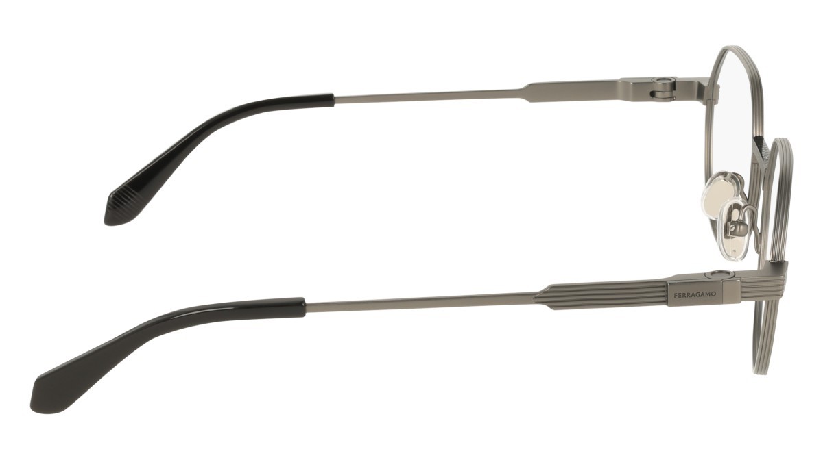 Eyeglasses Salvatore Ferragamo SF2605 (071) color matte dark ruthenium shape rectangle 