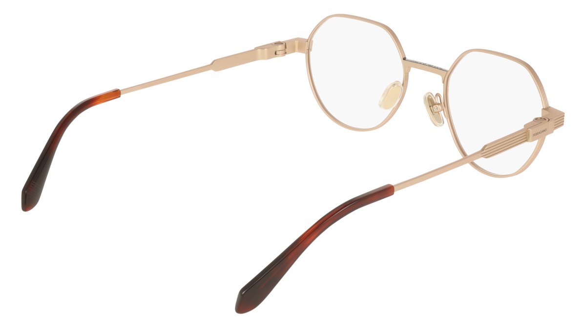 Occhiali da vista Salvatore Ferragamo SF2605 (711) colore matte gold forma rettangolare 